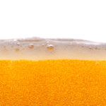 Beer bubbles.