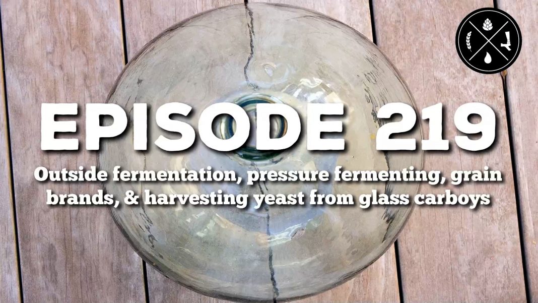 Outside fermentation, pressure fermenting, grain brands, & harvesting