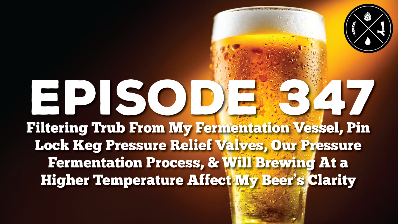 Filtering Trub From My Fermentation Vessel, Pin Lock Keg Pressure